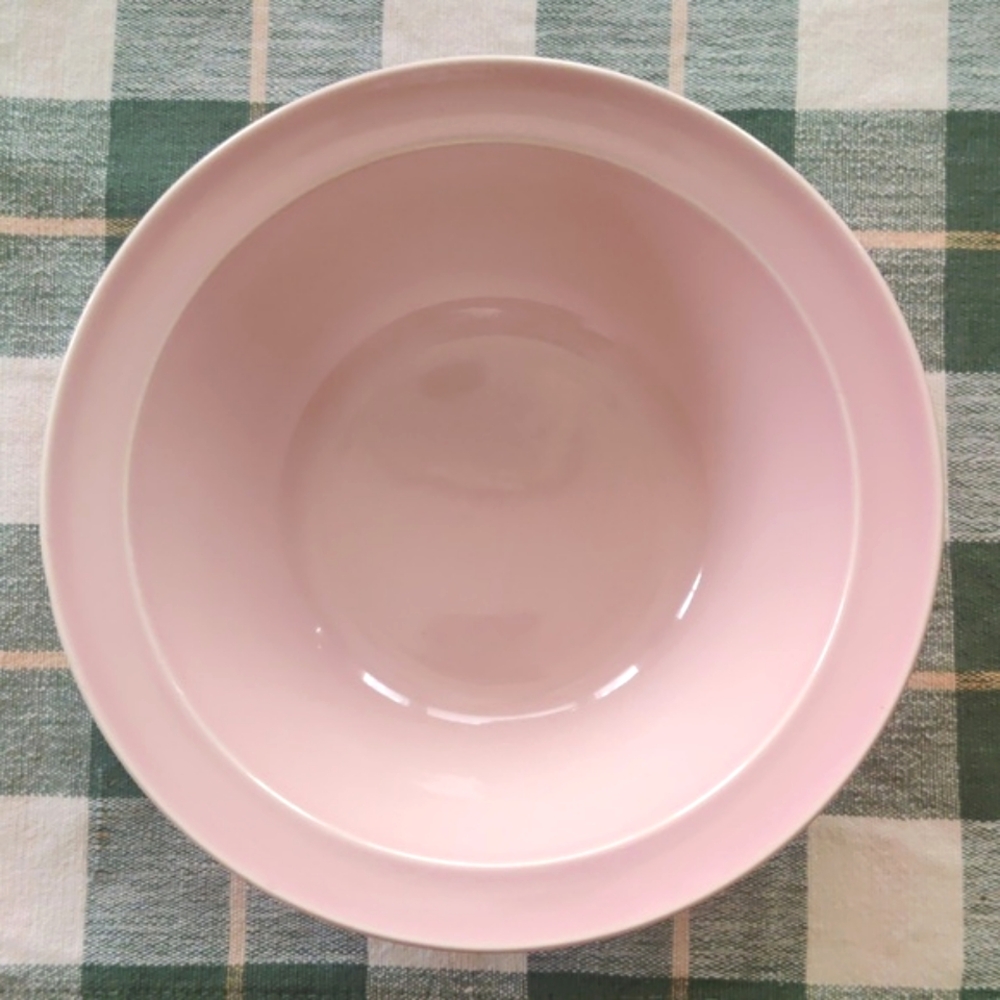 Vintage TS&T Lu Ray Pastels Sharon Pink 9" Vegetable Bowl